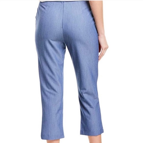BCBGMaxAzria Blue Ankle Crop pants, Size 10 - Picture 2 of 11